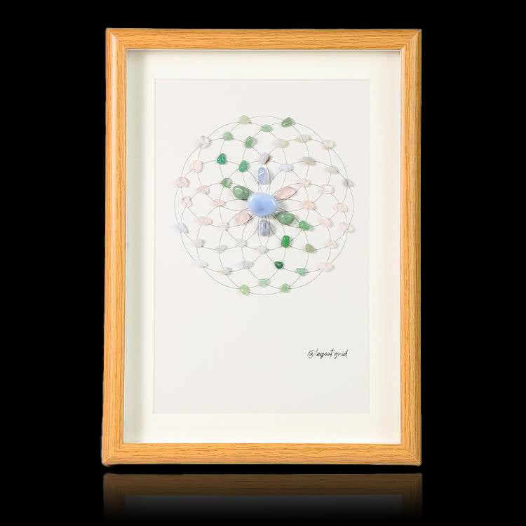 Energy Crystal Grid Frame – Desktop Display