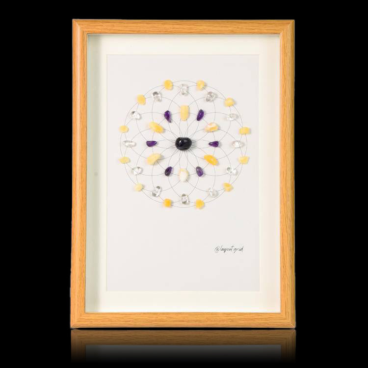 Energy Crystal Grid Frame – Desktop Display