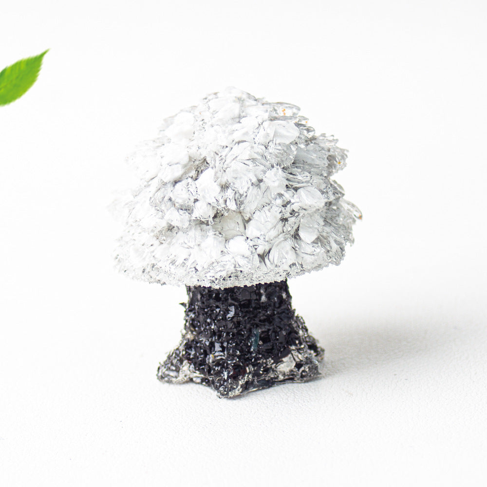 Creative Natural Crystal Stone Resin Small Tree Crystal Tree Money Tree Home Decoration Office Desktop Ornament