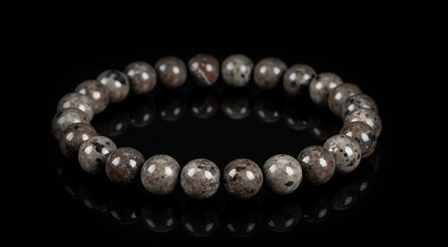 Lava Pulse,Volcanic Stone Bracelet Natural 8mm Crystal Beads