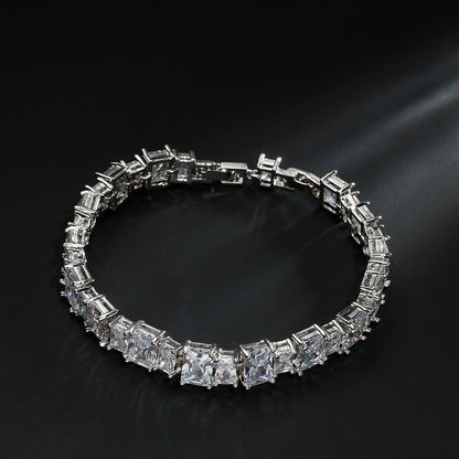 AAA Zircon Geometric Bracelet – Minimal Luxury