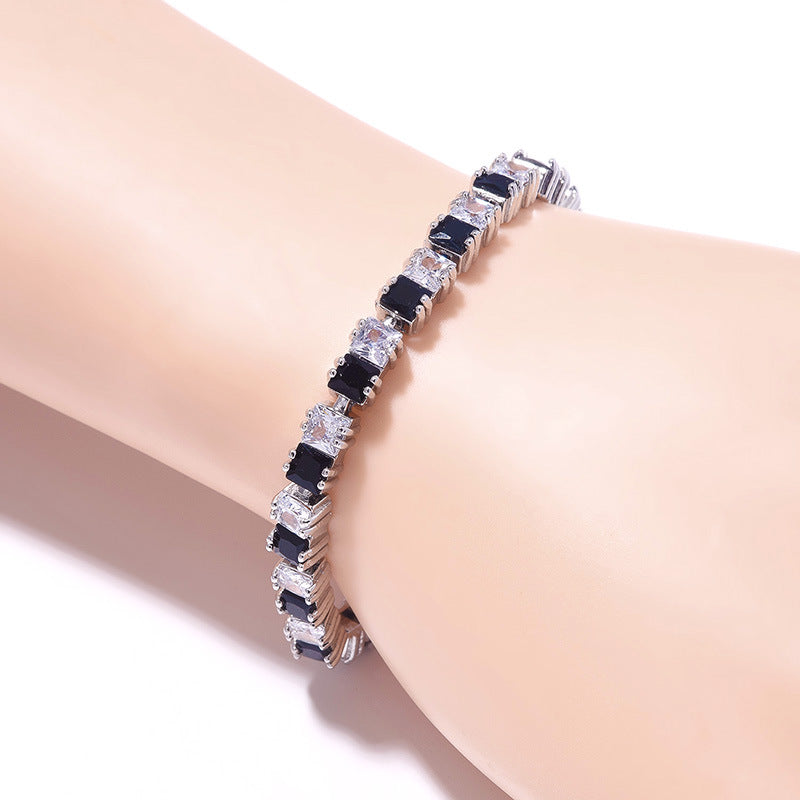 High-End Silver Zircon Bracelet – New Arrival