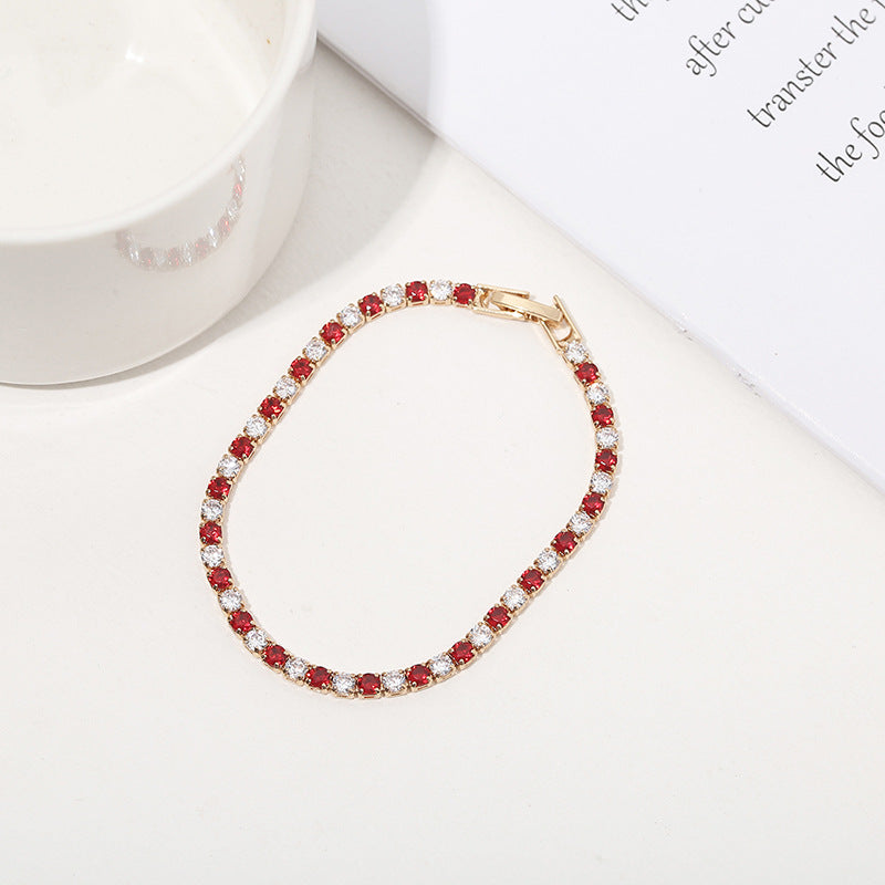 Inlaid Zircon Bracelet – Trendy Design