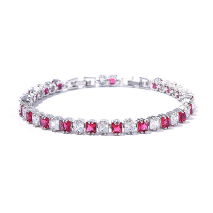 High-End Silver Zircon Bracelet – New Arrival
