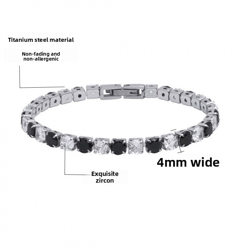 Sugar Cube Colorful Zircon Bracelet – Unisex