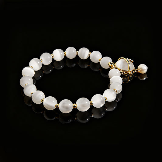 Cat’s Eye Crystal Bracelet – Feminine Charm & Positive Energy
