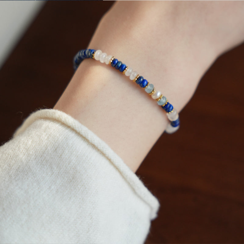 Original Chinese-Style Lapis Lazuli Bracelet for Women – Fortune & Protection