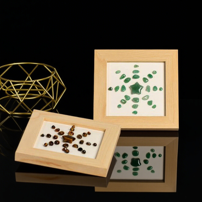 Pentagram Solar Flower Crystal Frame