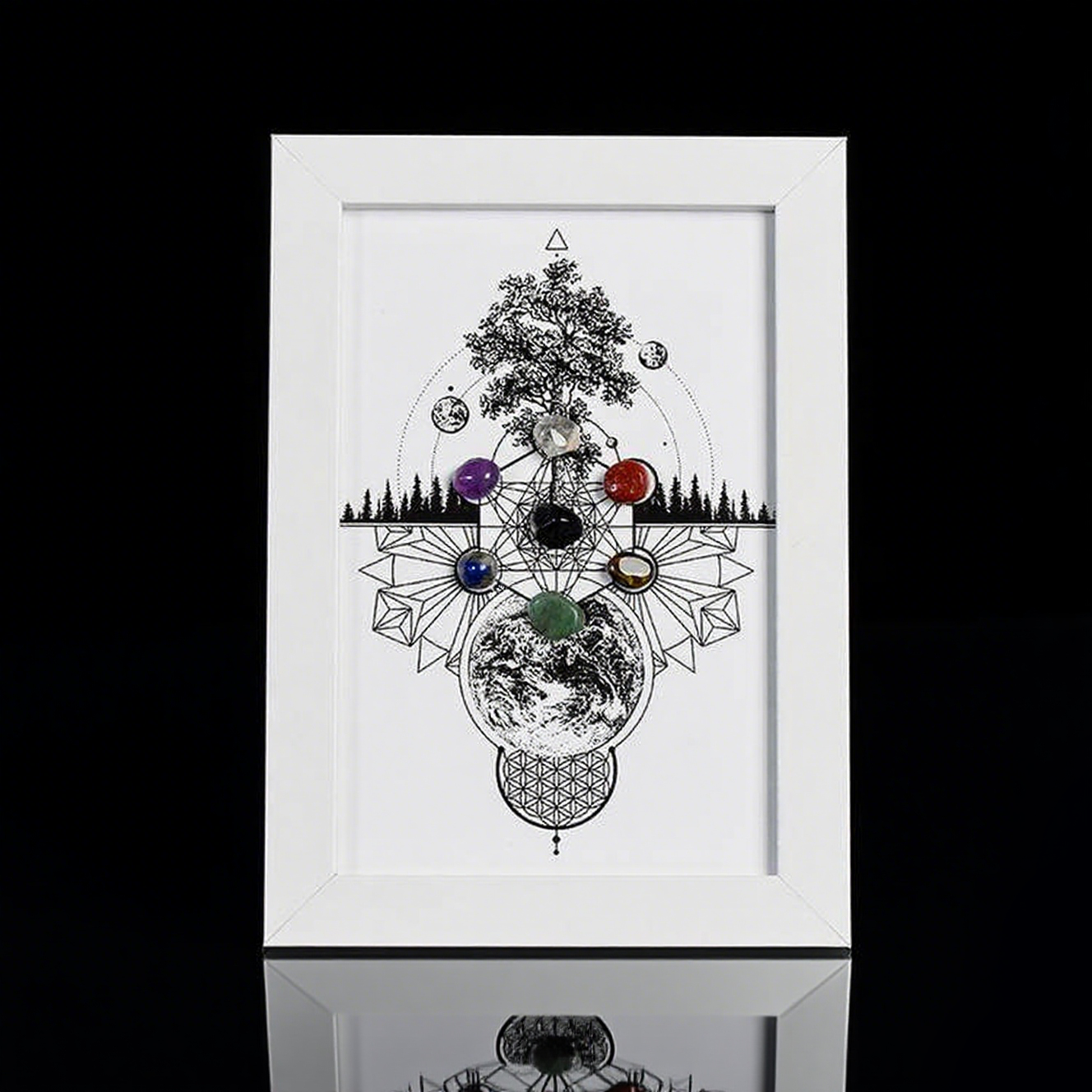 Metatron Crystal Tree of Life Frame