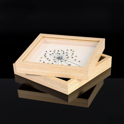 Floating Dandelion Crystal Frame