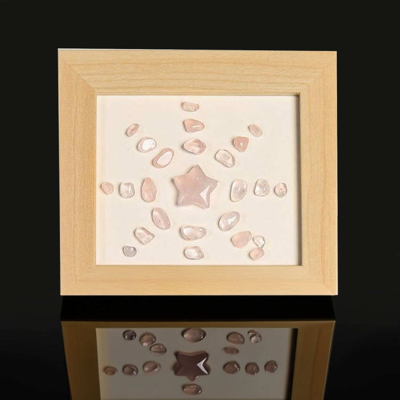 Pentagram Solar Flower Crystal Frame