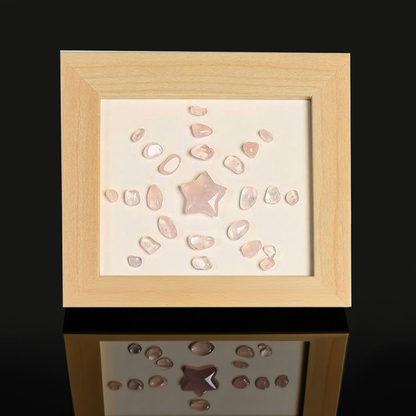 Pentagram Solar Flower Crystal Frame