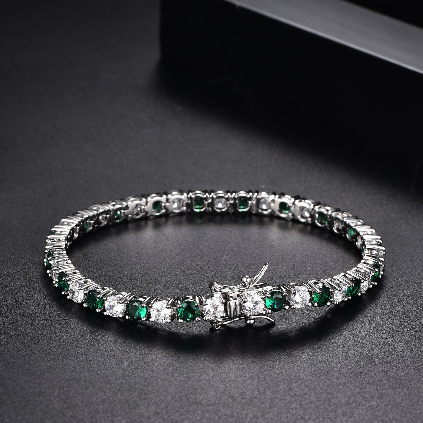 Colorful Zircon Tennis Chain Bracelet for Women