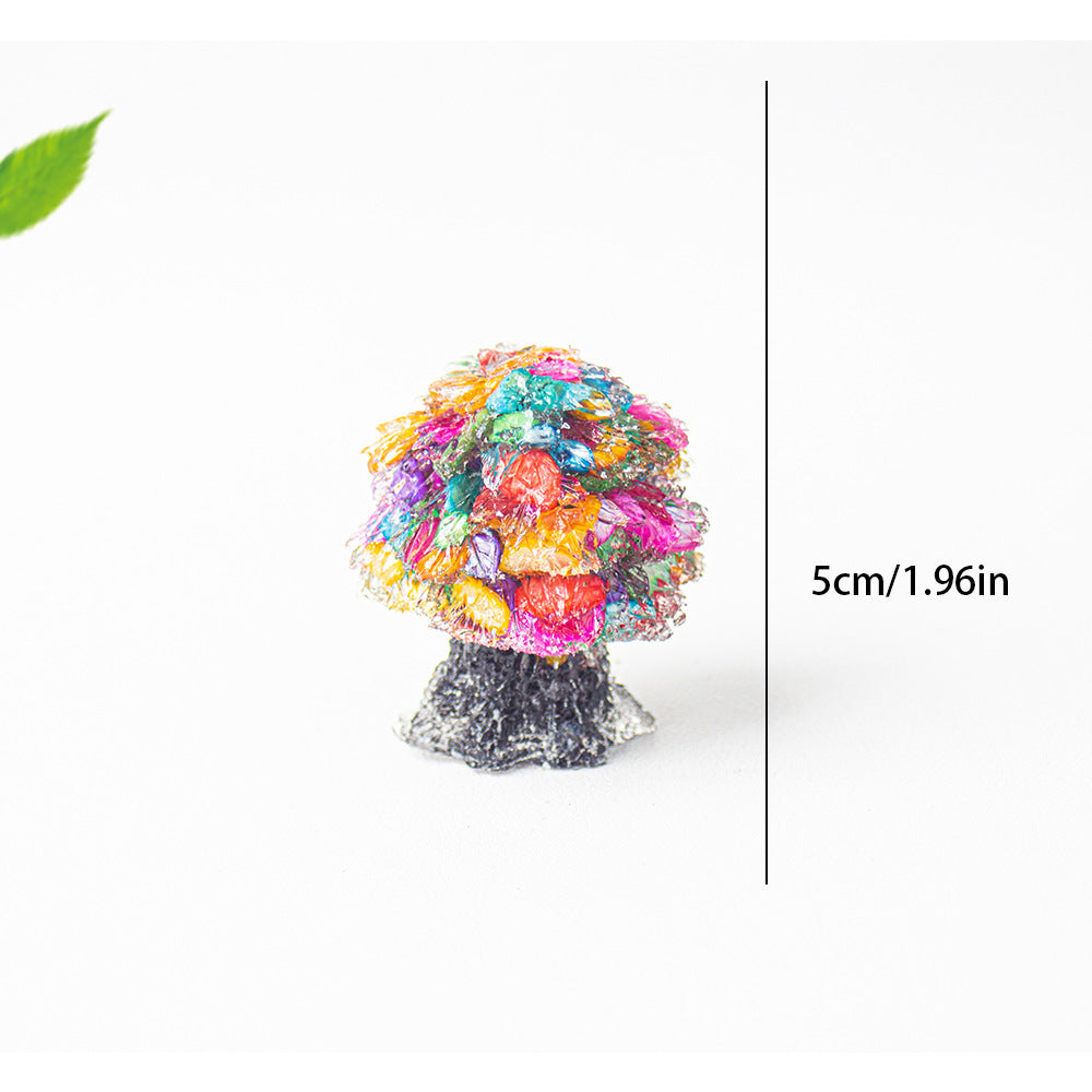 Creative Natural Crystal Stone Resin Small Tree Crystal Tree Money Tree Home Decoration Office Desktop Ornament