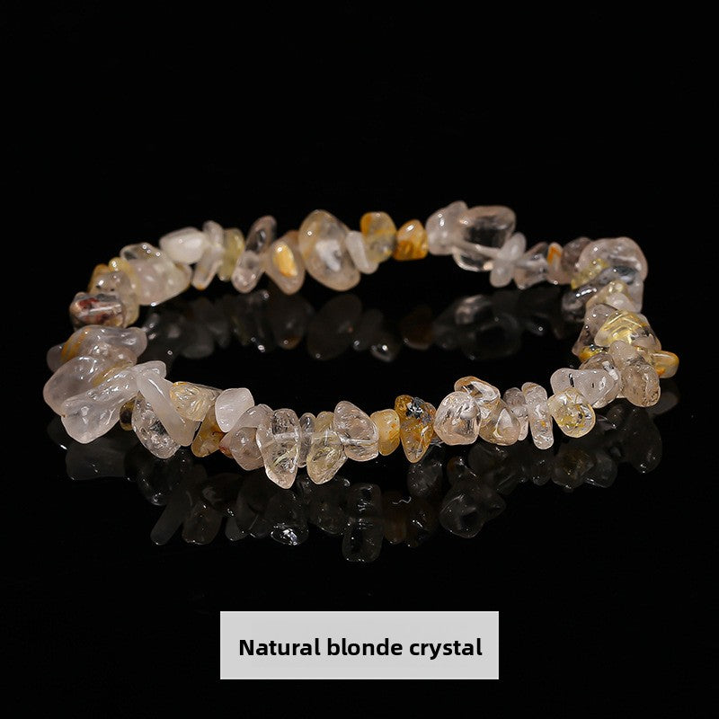 Colorful Crushed Crystal Bracelet – Natural Stones