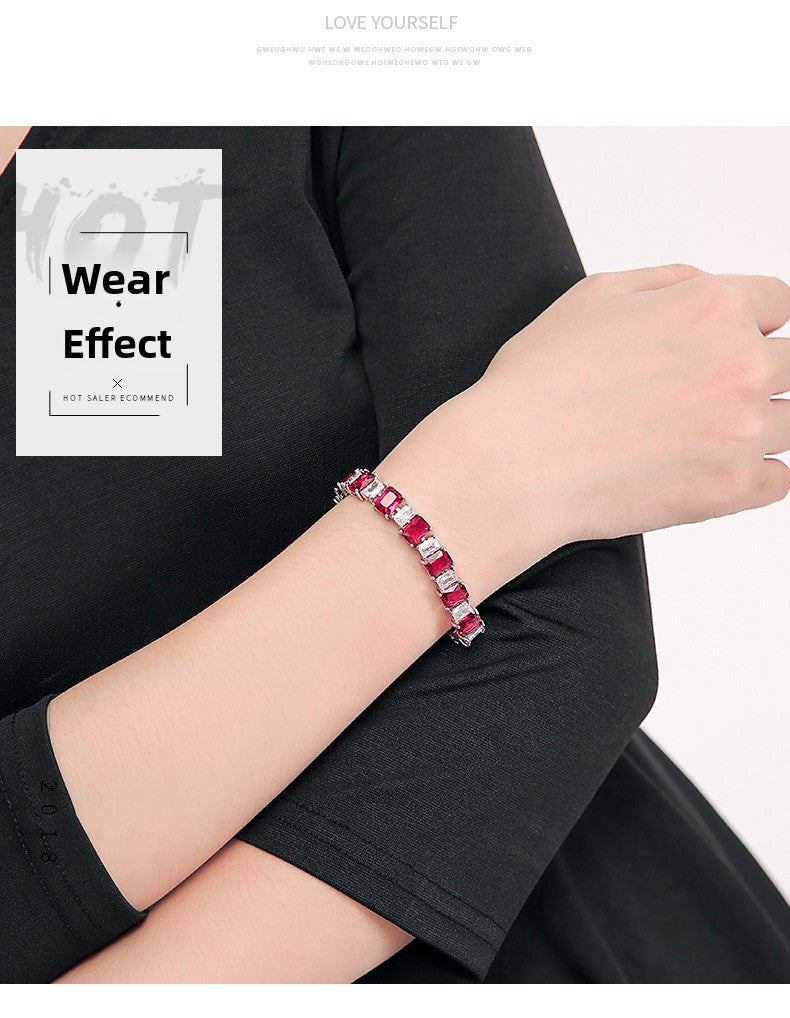 AAA Zircon Geometric Bracelet – Minimal Luxury