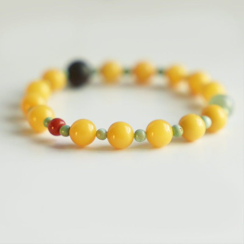 Handcrafted Chinese Multi-Gem Bracelet – Warm Fortune, Timeless Bond