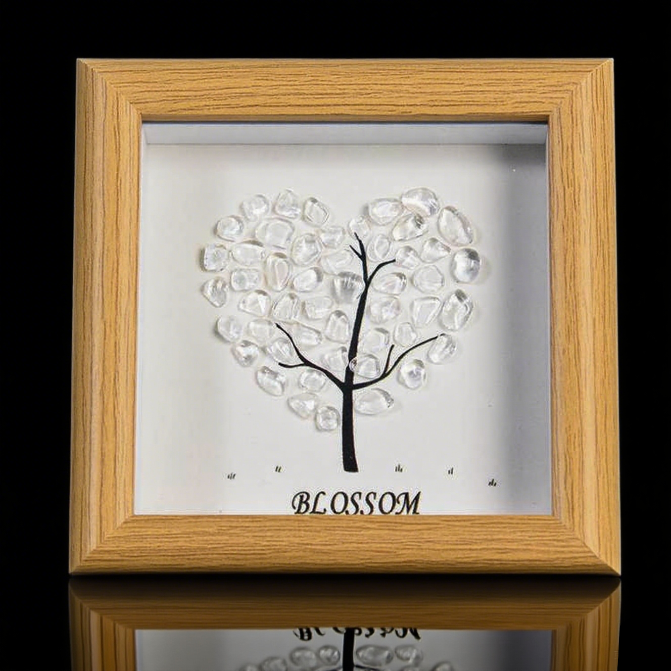 Loving Crystal Wall Art – Heart-Shaped Spiritual & Meditation Decor