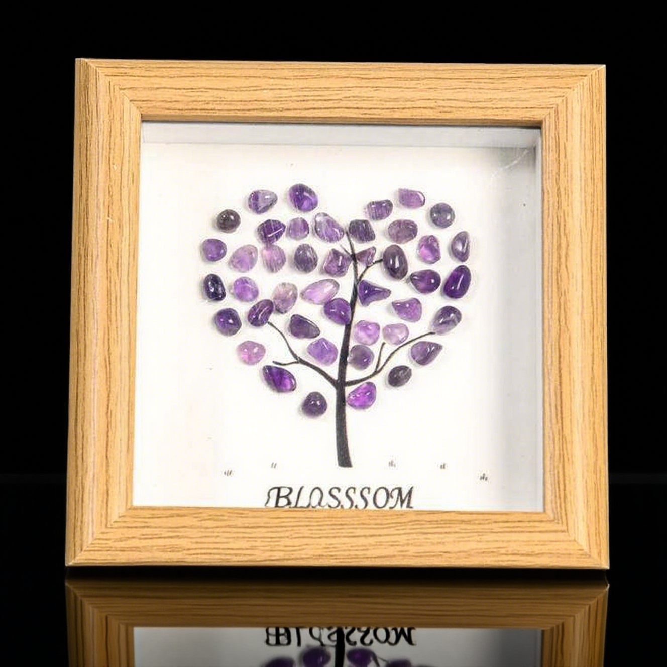 Loving Crystal Wall Art – Heart-Shaped Spiritual & Meditation Decor