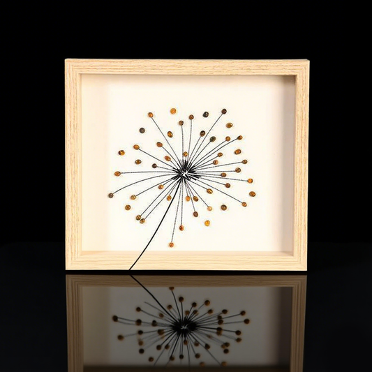 Floating Dandelion Crystal Frame