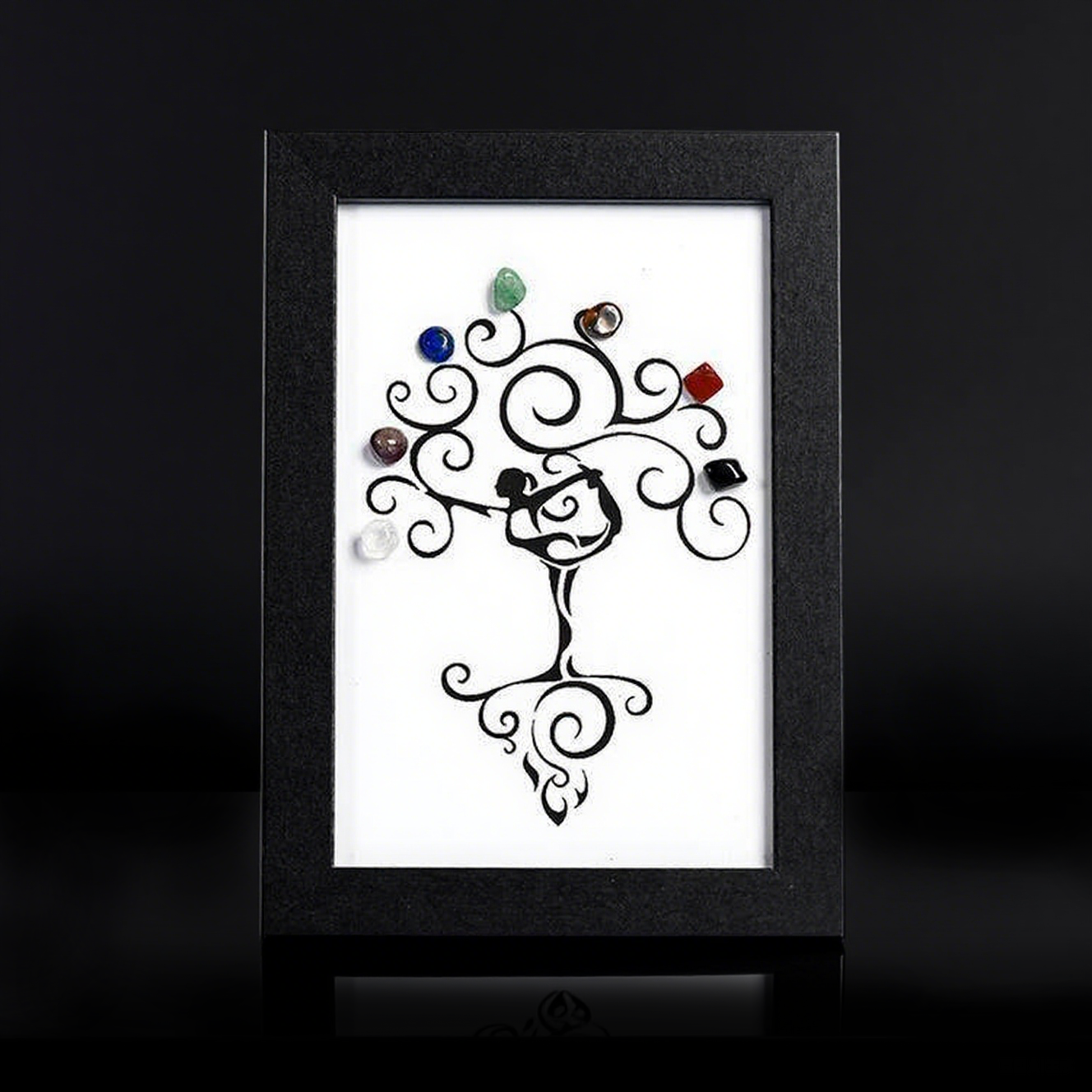 Rainbow Crystal Yoga Tree – Seven Chakras Energy Frame