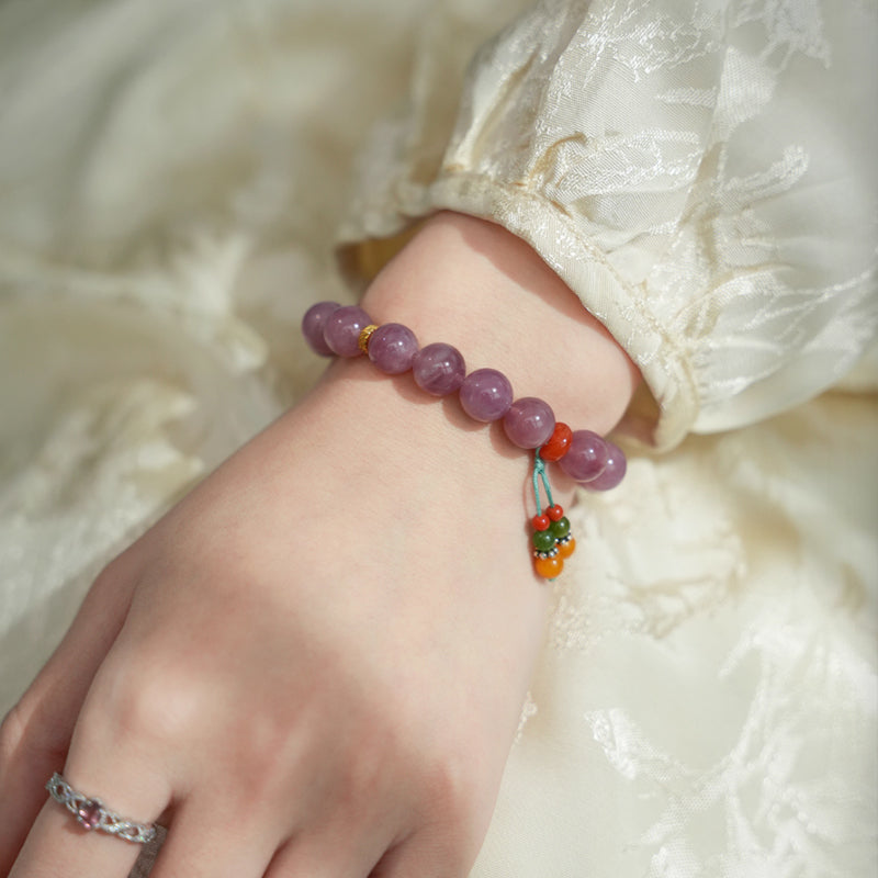 Handcrafted Rose Quartz Bracelet – Timeless Chinese-Style Gift