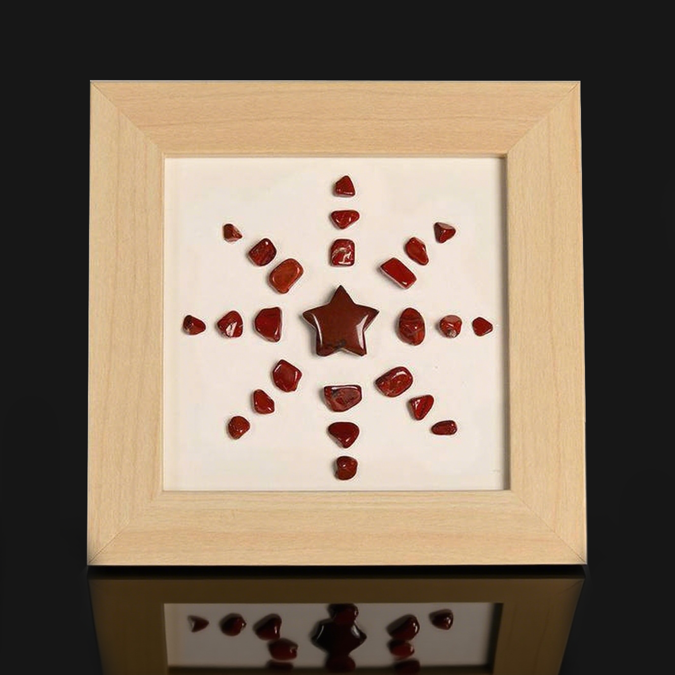 Pentagram Solar Flower Crystal Frame