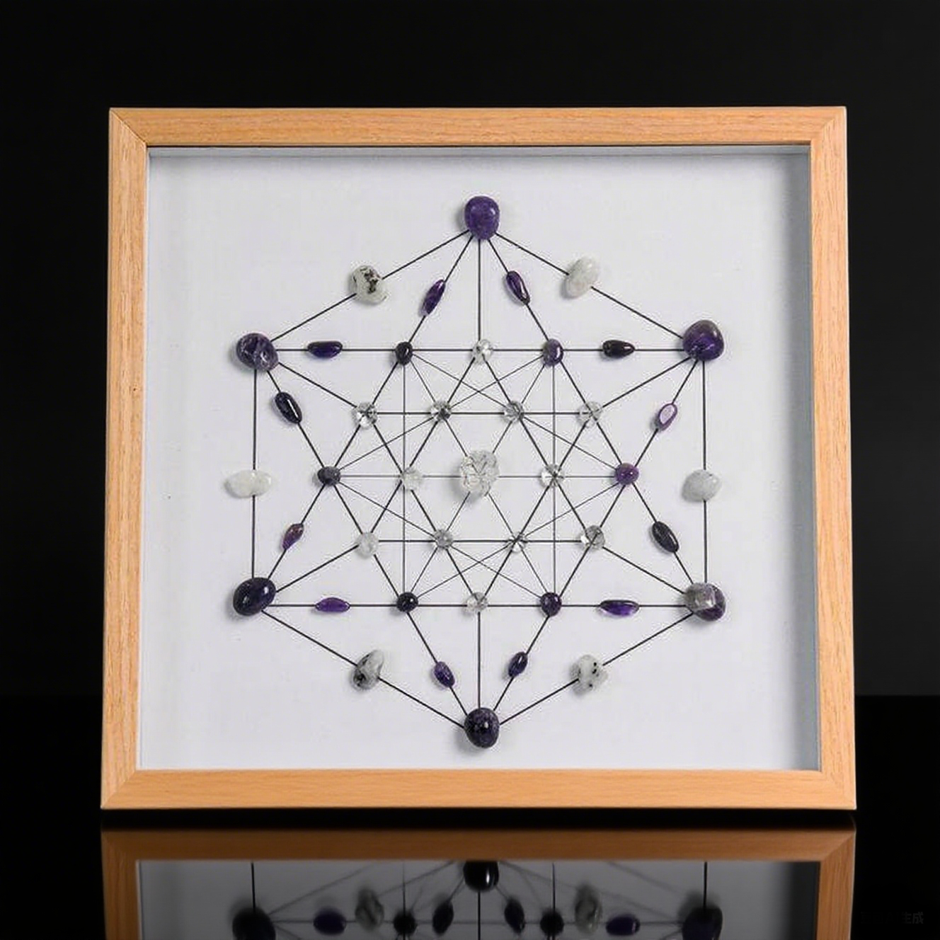 Crystal Grid Art Frame – Square Design
