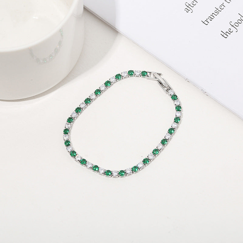 Inlaid Zircon Bracelet – Trendy Design
