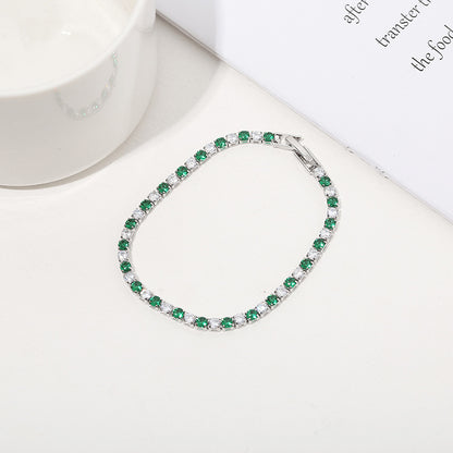 Inlaid Zircon Bracelet – Trendy Design