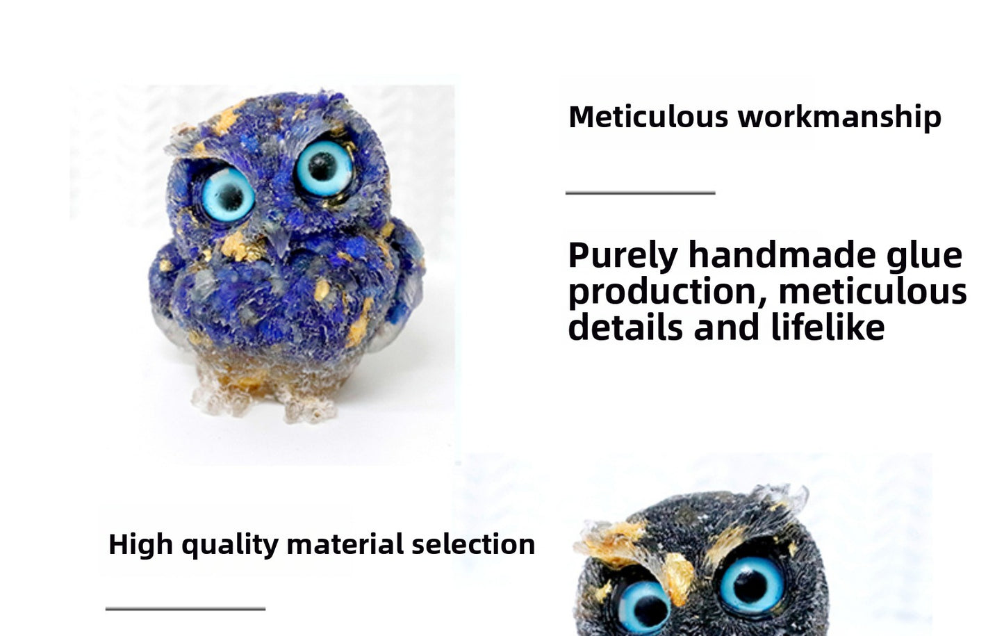 Hot Item Cute Owl Crystal Stone Home Decor Handicraft Decoration Gift Home Decor