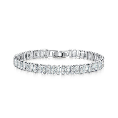 Single Row Colorful Zircon Tennis Bracelet