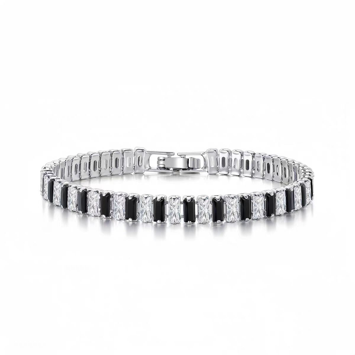 Titanium Steel Zircon Tennis Bracelet – Unisex
