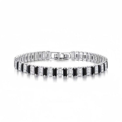Titanium Steel Zircon Tennis Bracelet – Unisex