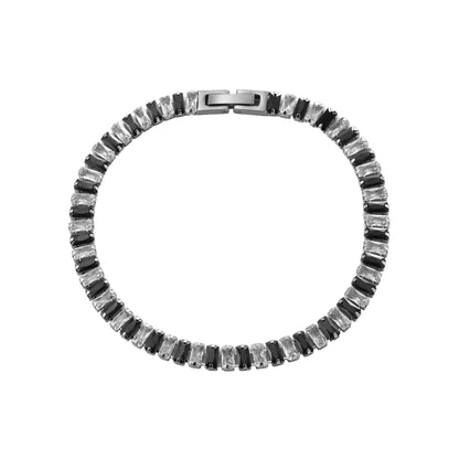 Titanium Steel Zircon Tennis Bracelet – Unisex