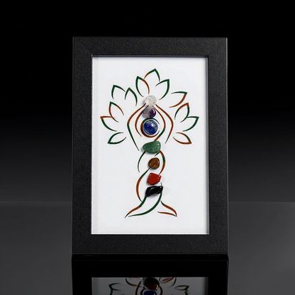 Rainbow Crystal Yoga Tree – Seven Chakras Energy Frame