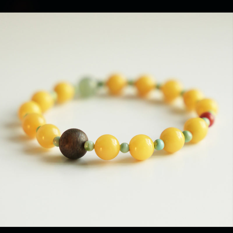 Handcrafted Chinese Multi-Gem Bracelet – Warm Fortune, Timeless Bond