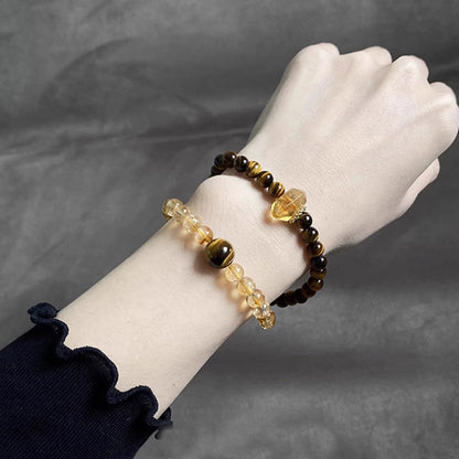 Golden Horizon – Tiger Eye and Citrine Luxury Bracelet
