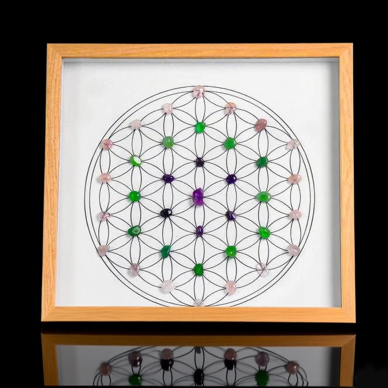 Crystal Grid Art Frame – Square Design