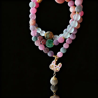 Natural Gemstone & Crystal Bracelet – Light Luxury Multi-Layer Design