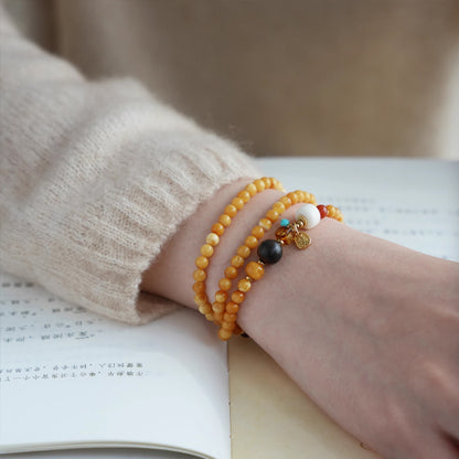 Original Chinese-Style Amber Jewelry – Luwei Handcrafted Gift