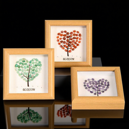 Loving Crystal Wall Art – Heart-Shaped Spiritual & Meditation Decor