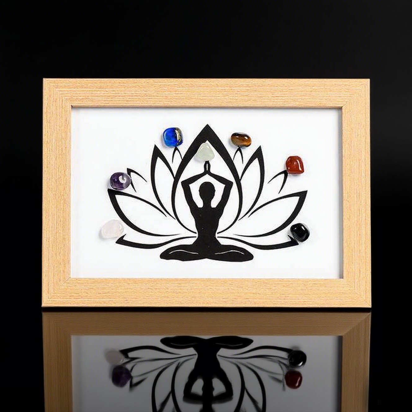 Natural Seven Chakra Crystal Frame