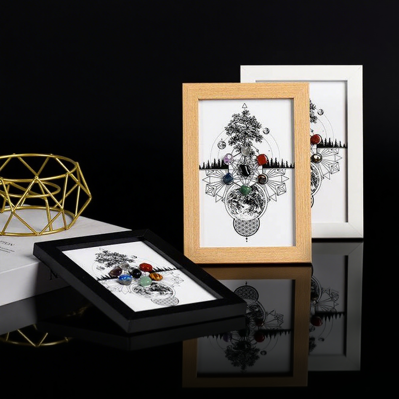 Metatron Crystal Tree of Life Frame