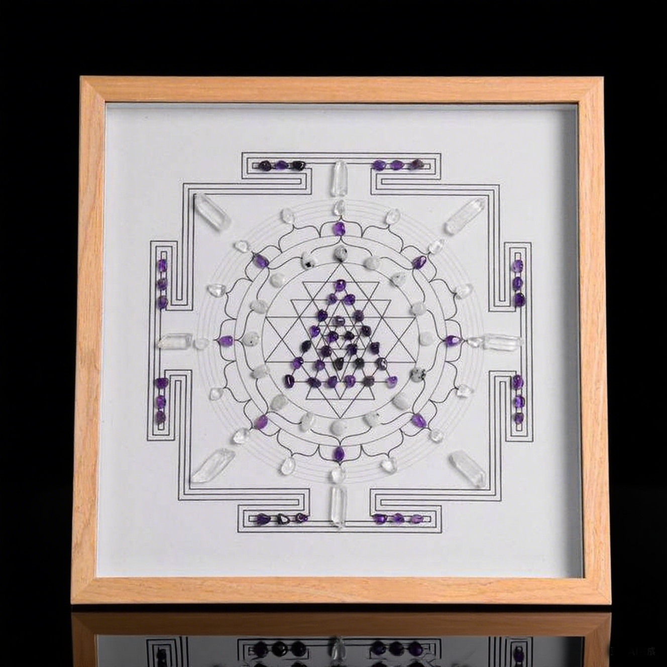 Crystal Grid Art Frame – Square Design