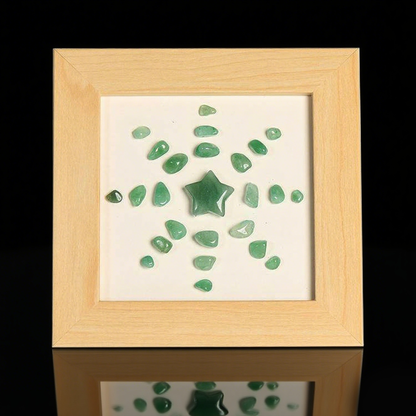 Pentagram Solar Flower Crystal Frame