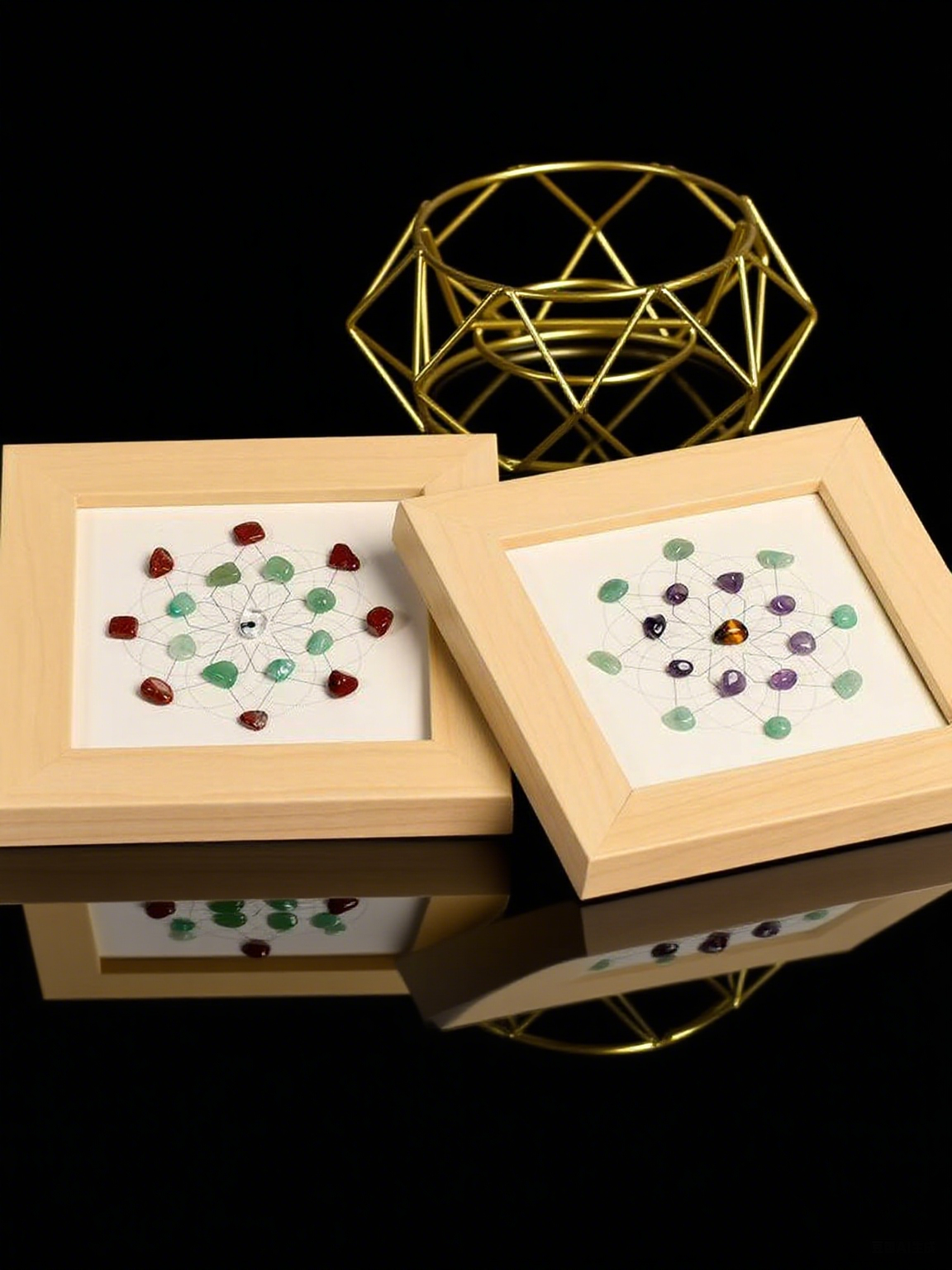Life Flower Crystal Artwork Frame