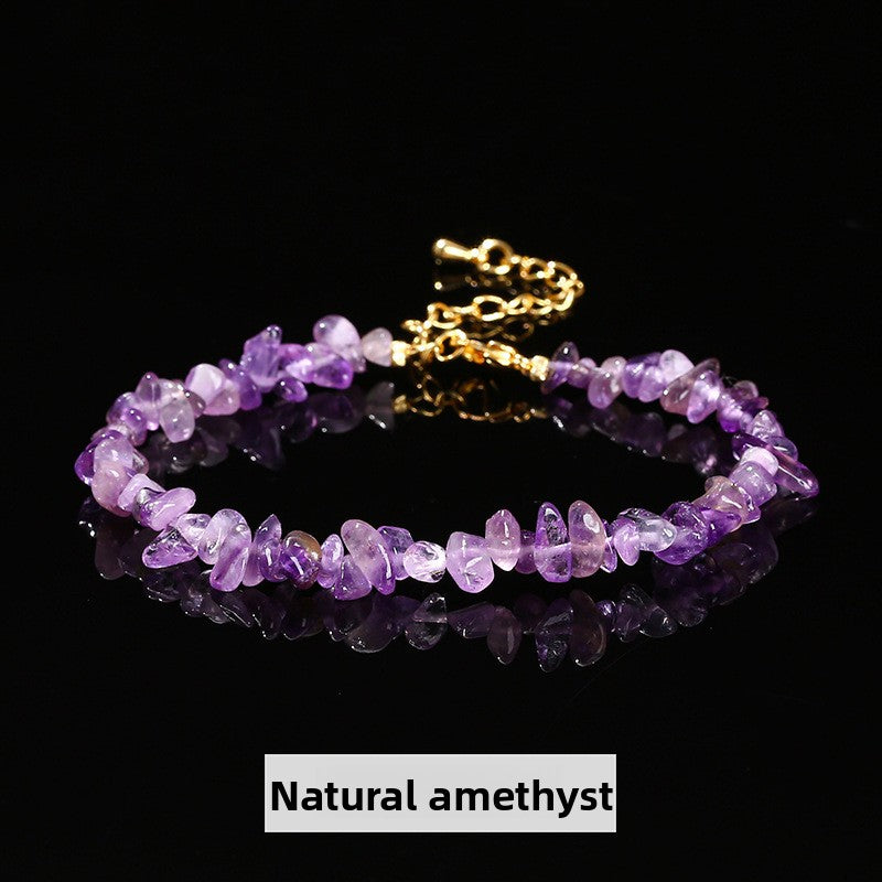Colorful Crushed Crystal Bracelet – Natural Stones