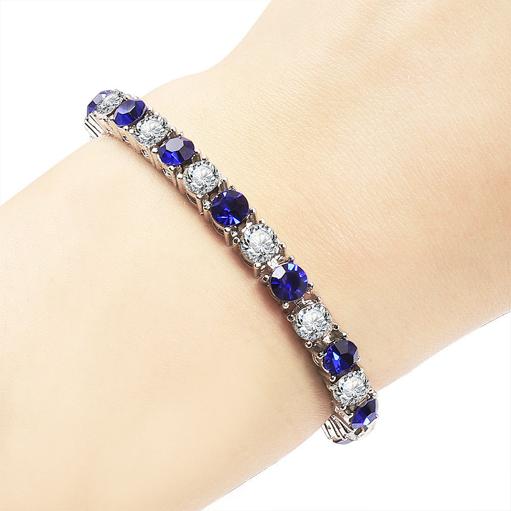 Full Rhinestone Tennis Bracelet – Hip-Hop Style