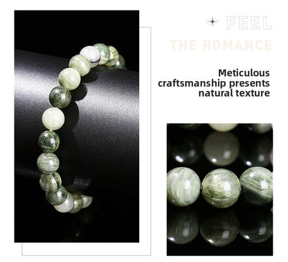 Green Serpentine Crystal Bracelet – Minimal Style